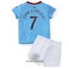 Officiële Voetbalshirt + Korte Broek Manchester City Joao Cancelo 7 Thuis 2022-23 - Kids